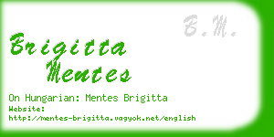 brigitta mentes business card